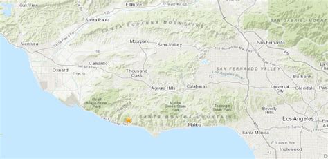 2.5 magnitude quake hits 7 miles northwest of Malibu